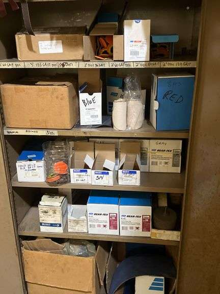 WIDE ARRAY OF SANDING PRODUCTS INCLUDING BEAR-TEX 6"x9" FINAL PREP SCUFF PADS, SANDING BELTS, HAND HELD AIR BELTS, ECT