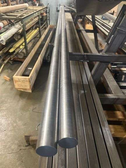 ROUND FERROUS METAL STOCK APROX 2"DIA x 12.5'L