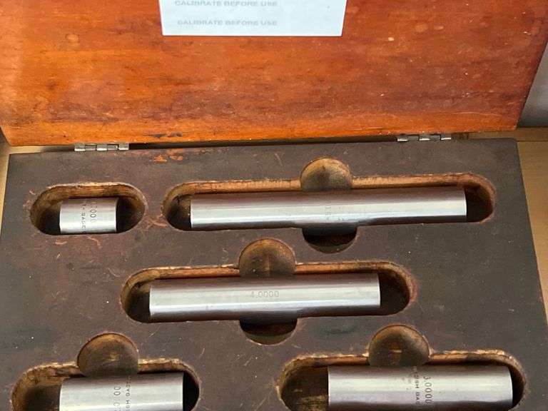 SWEDISH GAGE CO. 1.0000 - 5.0000 5PCS SET IN WOODEN BOX