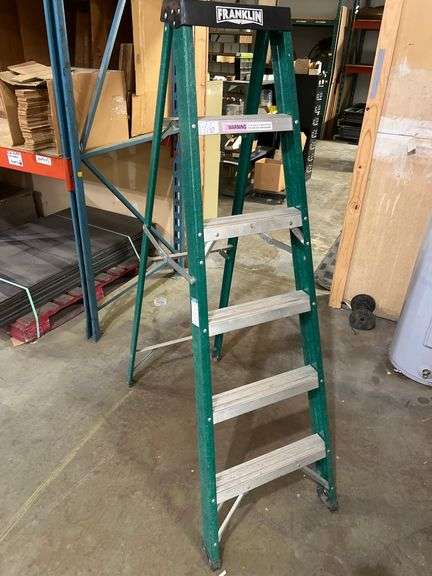 FRANKLIN 6' ALUMINUM LADDER 225LB 64594