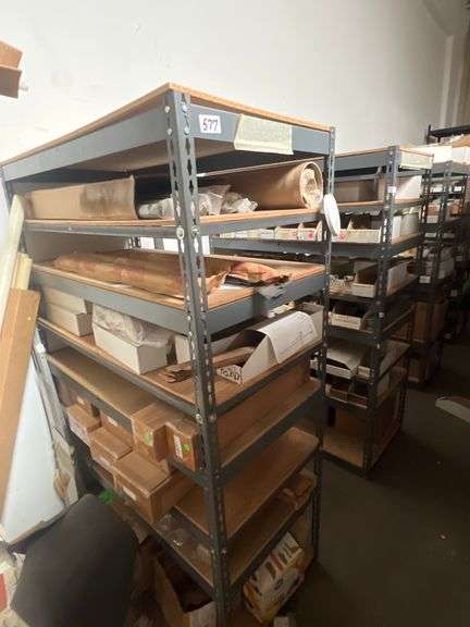 LARGE ASSORTMENT OF SCREW NUT BOLT AND PARTS HARDWARE 1000S OF PIECES IN THIS LOT COMES WITH ALL BINS AND SHELVING SOLD BY THE RACK