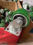 ALBION PD0420019 HEAVY DUTY GREEN CASTOR APROX 4"WHEEL WITH 4-3/4" SQUARE MOUNT