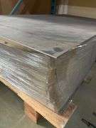 NON-FERROUS ALUMINUM? SHEETS APROX 29"x54" ABOUT 1/8" - 1/4" THICK  *CAUTION BUYER- SHARP EDGES**