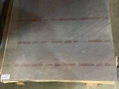 NON-FERROUS ALUMINUM? SHEETS APROX 29"x54" ABOUT 1/8" - 1/4" THICK  *CAUTION BUYER- SHARP EDGES**