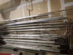 NON-FERROUS ALUMINUM ROUND & FLAT STOCK INCLUDING SOLID CORE AND HOLLOW, LENGTHS VARY MAX BEING APROX 22' L USED FOR AEROSPACE APPLICATIONS MOST 6061 ALUMINUM