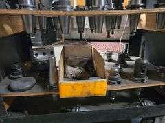 VERTICAL MACHINING CENTER CUTTING TOOLS WITH 3-TIER METAL CART INCLD.