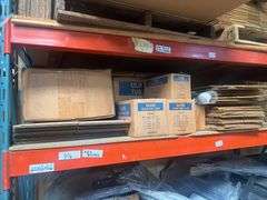 SHIPPING PRODUCTS INCLD. ULINE MAILING TUBE CAPS, 1/4 KEG BOXES AND A VARIETY OF FLAT SHIPPING/ STORAGE BOXES