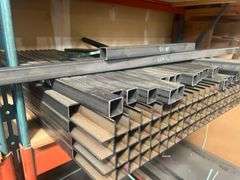 FERROUS METAL 1.5" SQUARE BEAMS VARIOUS LENGTHS RANGING FROM 20" - 5FT… MOST 5' ARE CORNER CUT AT ENDS