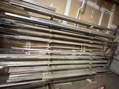 NON-FERROUS ALUMINUM ROUND & FLAT STOCK INCLUDING SOLID CORE AND HOLLOW, LENGTHS VARY MAX BEING APROX 22' L USED FOR AEROSPACE APPLICATIONS MOST 6061 ALUMINUM