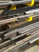 NON-FERROUS ALUMINUM ROUND & FLAT STOCK INCLUDING SOLID CORE AND HOLLOW, LENGTHS VARY USED FOR AEROSPACE APPLICATIONS