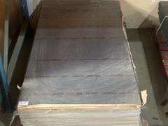 NON-FERROUS ALUMINUM? SHEETS APROX 29"x54" ABOUT 1/8" - 1/4" THICK  *CAUTION BUYER- SHARP EDGES**