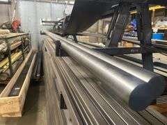 ROUND FERROUS METAL STOCK APROX 2"DIA x 12.5'L