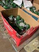 ALBION PD0420019 HEAVY DUTY GREEN CASTOR APROX 4"WHEEL WITH 4-3/4" SQUARE MOUNT