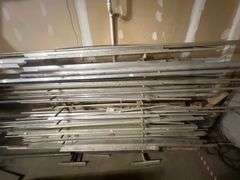 NON-FERROUS ALUMINUM ROUND & FLAT STOCK INCLUDING SOLID CORE AND HOLLOW, LENGTHS VARY MAX BEING APROX 22' L USED FOR AEROSPACE APPLICATIONS MOST 6061 ALUMINUM