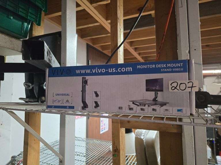 VIV MONITOR DESK MOUNT STAND V001U UNIVERSAL 17"-32" UP TO 17LBS & OTHER SMALLER DUAL MONITOR DESK MOUNT