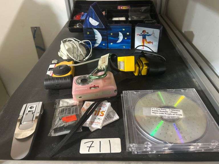 Home Electronics including cameras, cds, building blocks, ect