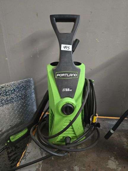 PORTLAND 1750PSI PRESSURE WASHER MAX WATER TEMP 120°F