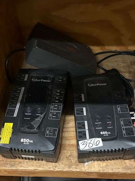 BATTERY BACKUPS INCLUDING APC BACK-UPS ES 500 CYBERPOWER 850VA AVR ECT