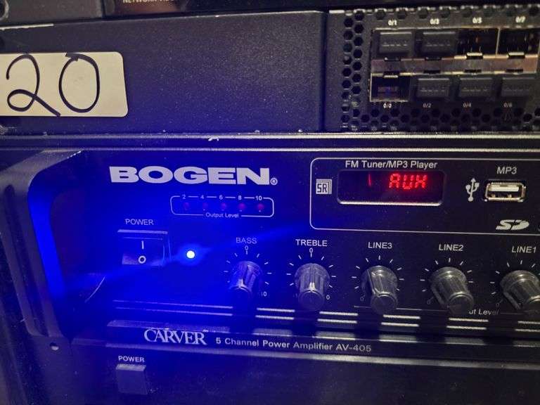 BOGEN DRZ120 6-ZONE MUSIC & PAGING SYSTEM WITH POWER CABLE