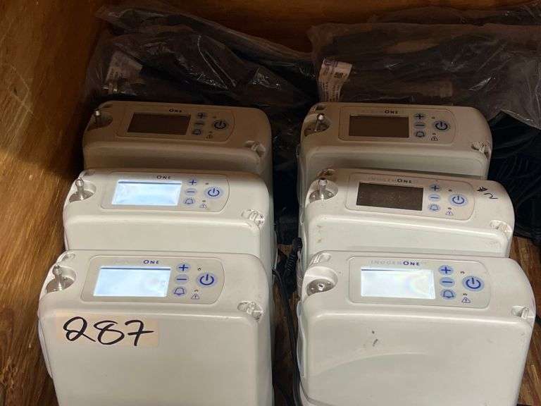 INOGEN ONE G4 OXYGEN CONCENTRATOR MODEL IO-400 EACH WITH BATTERY, HOME AND CAR AC ADAPTERS