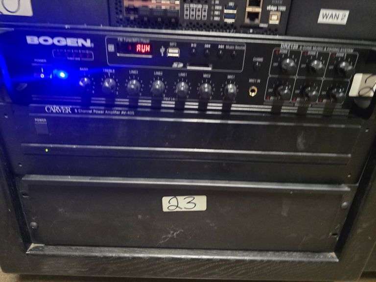 CARVER 5-CHANNEL POWER AMPLIFIER AV-406  WITH POWER CABLE