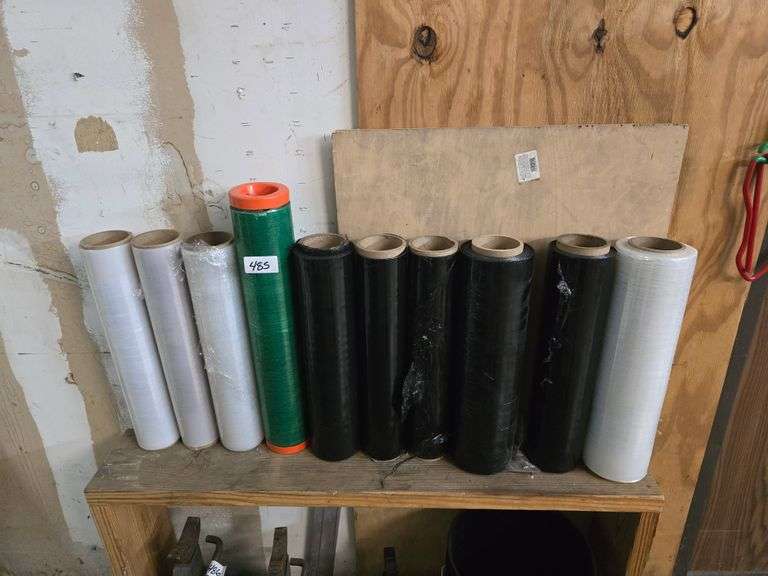 18"W CERAN WRAP ROLLS WITH (1) SET OF PLASTIC HOLDERS DIFFERENT LENGTHS ON EACH