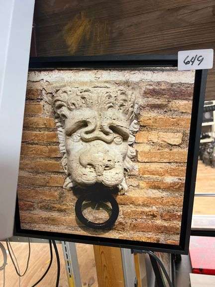 CHINESE DRAGON THEMED CANVAS ART WORK APROX 1'