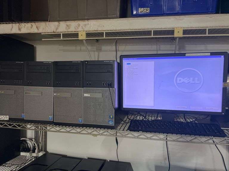 DELL OPTIPLEX 3020 COMPUTERS i5 INTEL WITH (2) DELL MONITORS, (2) POWER CABLES, VGA CABLE AND USB KEYBOARD INCLUDED! *sold per computer hard drives not included