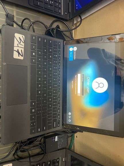 MICROSOFT WINDOWS 1866 256GB TOUCHSCREEN TABLET POWERS ON, LOCKED, CHARGER INCLUDED