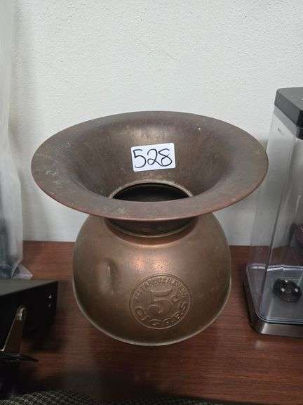 COPPER ALL FAMOUS HAVANA CIGAR TIN APROX 14"H
