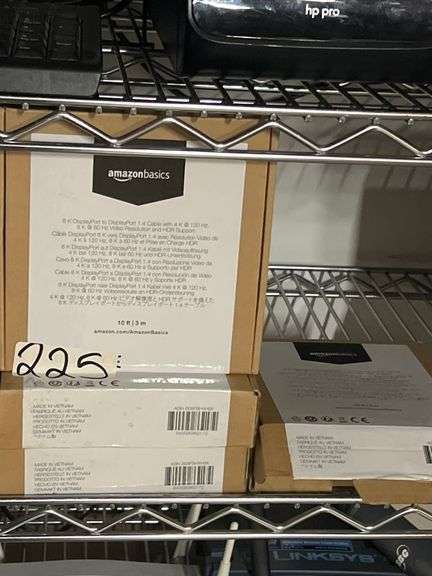 AMAZON BASICS 8K DISPLAY PORT TO DISPLAY PORT 1.4 CABLE WITH 4K @ 120Hz , 8K @ 60Hz & HDR SUPPORT 10' BLACK B08FBH4H9X (3) FACTORY SEALED