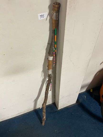 Native American style walking stick