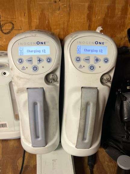 INOGEN ONE G2 OXYGEN CONCENTRATOR MODEL IO-200 EACH WITH BATTERY, LOT INCLUDES EXTRA BATTERY