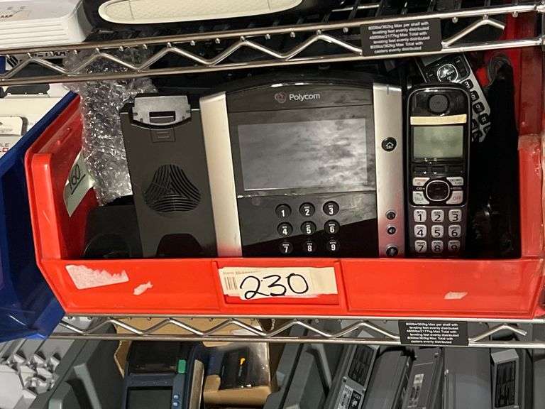 VARIOUS OFFICE / HOME LANDLINE PHONES INCLUDING PANASONIC, POLYCOM ECT