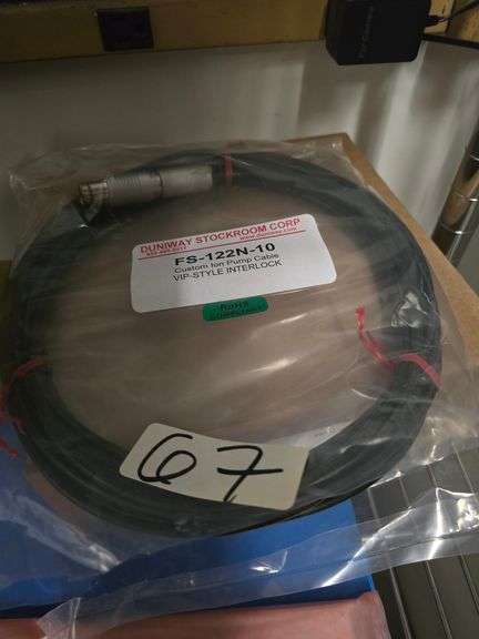 ZEISS 360235-0000-142 HV CABLE f/ IGP 22FT ION CABLE VIP-STYLE INTERLOK BY DUNIWAY STOCKROOM CORP: FS-122N-10 WITH BOX