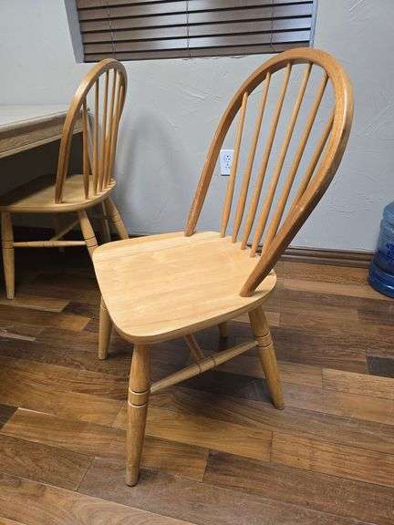 SOLID WOOD CHAIRS APROX 19"x18"x38"