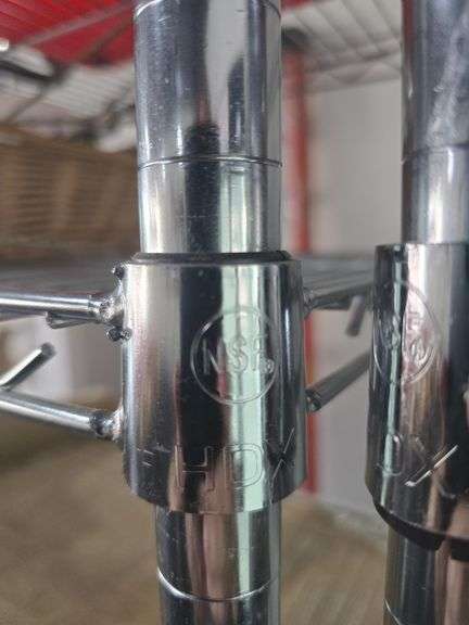 HDX STAINLESS STEEL 6-TIER SHELVING UNIT 4'x18"x6' *Pickup after 2pm