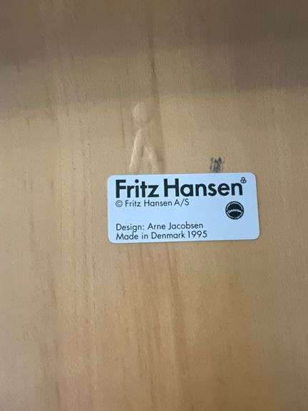 FRITZ HANSEN VINTAGE WOOD AND METAL CHAIRS DESIGN: ANNE JACOBSEN MADE IN DENMARK 1995