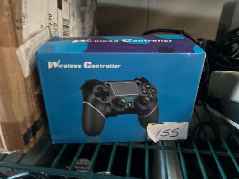 JAR-OWL PS4 WIRELESS DUALSHOCK 4 CONTROLLER BLACK WITH BLUE ACCENTS