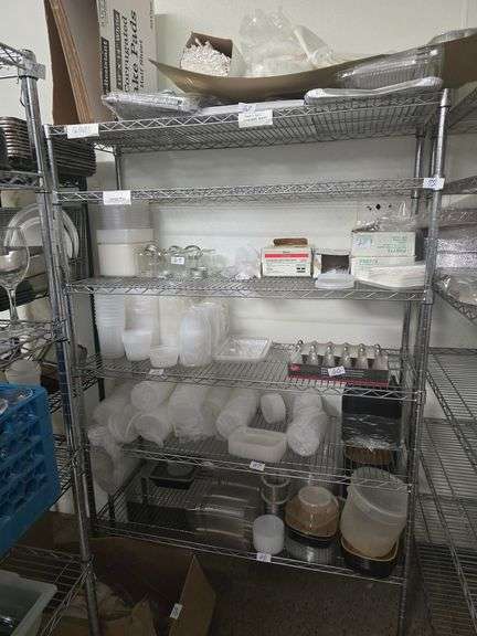 HDX STAINLESS STEEL 6-TIER SHELVING UNIT 4'x18"x6' **PICKUP AFTER 2PM