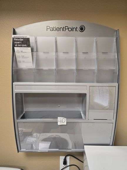 PATIENT POINT WALL HANGING BROCHURE / DISPLAY BOARD APROX 23"x5"x32"
