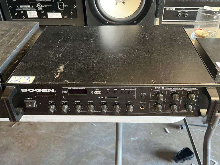 BOGEN DRZ120 6-ZONE MUSIC AND PAGING SYSTEM W/ POWER CABLE