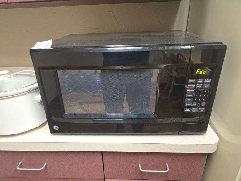 GE BLACK COUNTERTOP MICROWAVE CLEAN INSIDE MODEL OZWES1450DS1BB