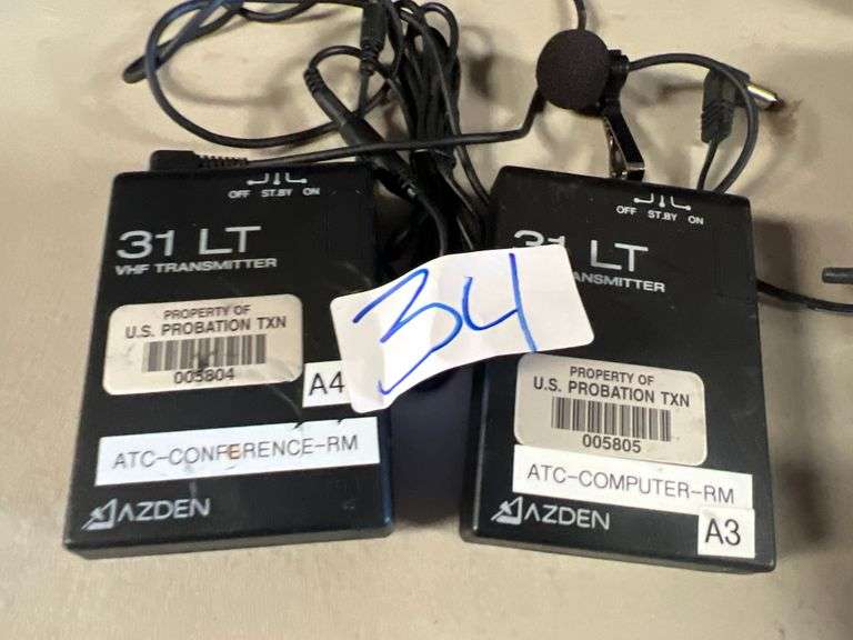 AZDEN 31 LT VHF TRANSMITTER A3 171.045MHZ WITH MIC INCLUDED