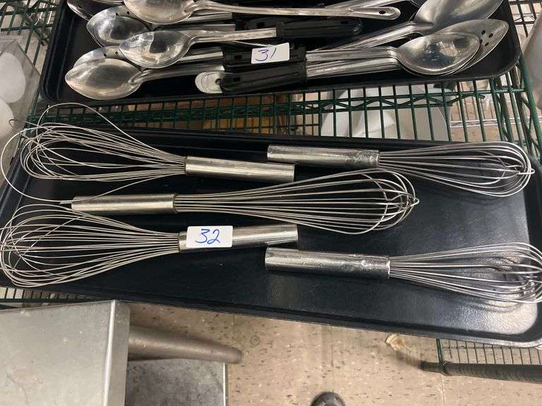 THUNDER GROUP LARGE STAINLESS STEEL WHISKS