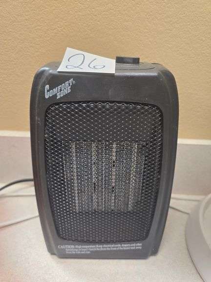COMFORT ZONE BLACK PERSONAL HEATER CZ442WM