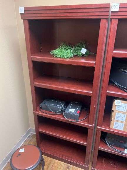 PRESSED WOODEN 5-TIER BOOKSHELF APROX 30" x 12" x 6'