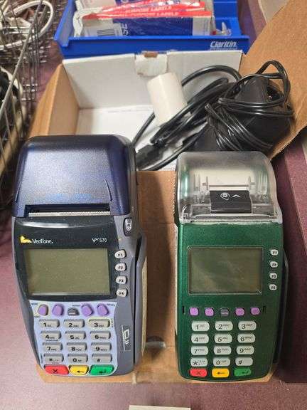 VERIFONE TERMINALS INCLUDING VX520 & OMNI5700 VX570 WITH SINGLE POWER CABLE INCLD.
