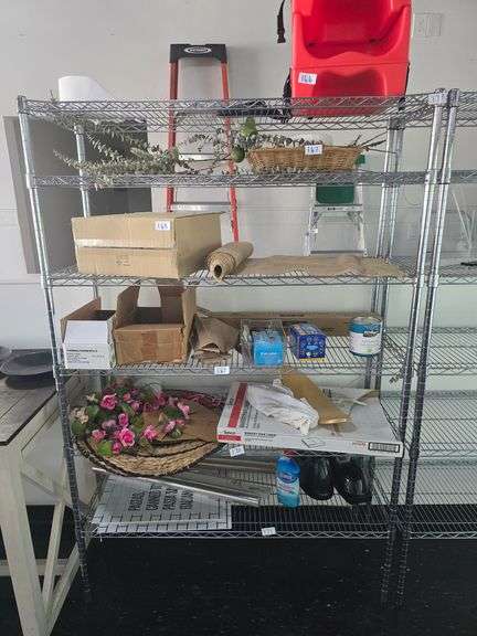 HDX STAINLESS STEEL 6-TIER SHELVING UNIT 4'x18"x6' *Pickup after 2pm