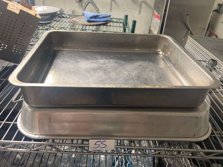 IKEA 160.45 STAINLESS STEEL BAKING SHEET WITH HANDLES APROX 17"x13"